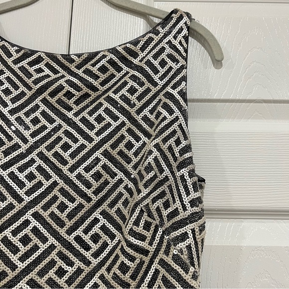 LAUREN RALPH LAUREN EVENING Sequin Bodice Ruched Maxi Gown Womens Size 10 - Picture 4 of 11